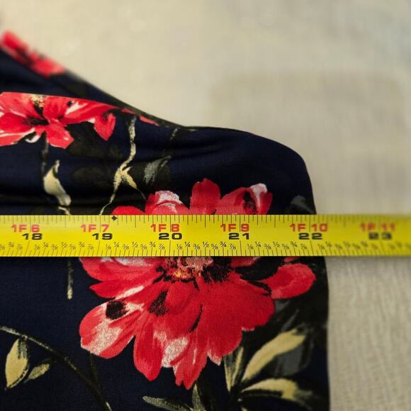 Papermoon Stitch Fix Basima Strappy Back Knit Navy P2XL Floral Tank Whimsygoth - Picture 7 of 9